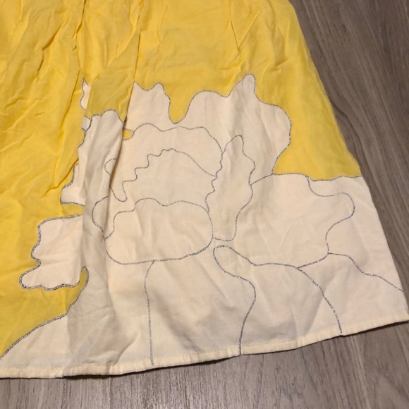 *TWO* skirts. Yellow size 4, black side Small. - Picture 3 of 9